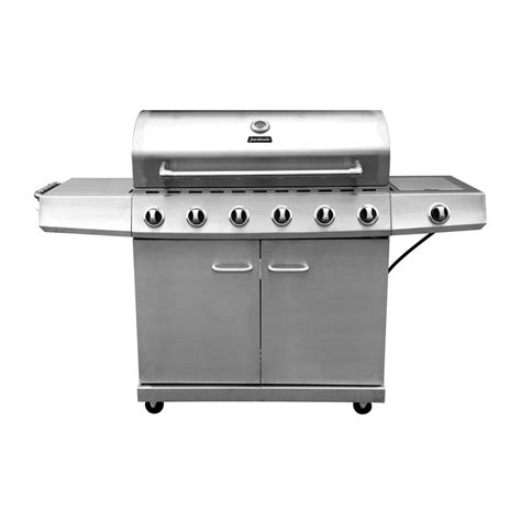 jumbuck stainless steel 6 burner hooded bbq with cabinet|6 burner bbq flat plate.